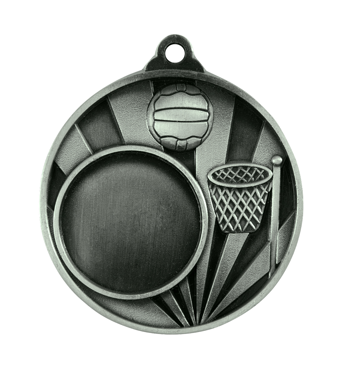 1076C-8S Sunrise Medal-Netball + 25mm insert