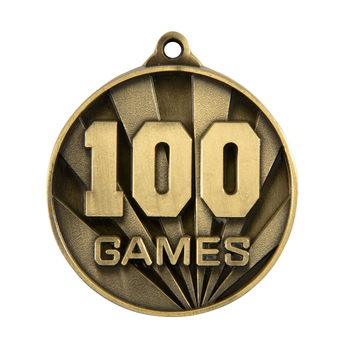 1076G-100G Sunrise Medal-No. Games (100)