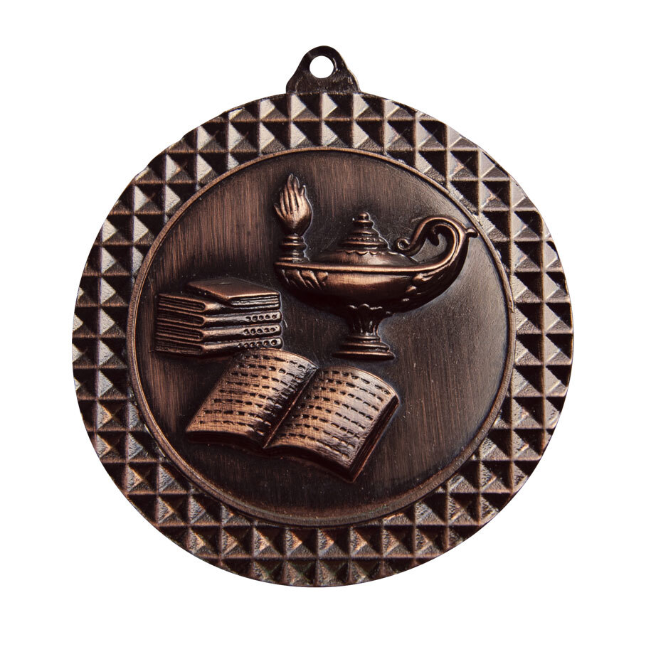 1080-39BR 70mm Medal Lamp of Knowledge