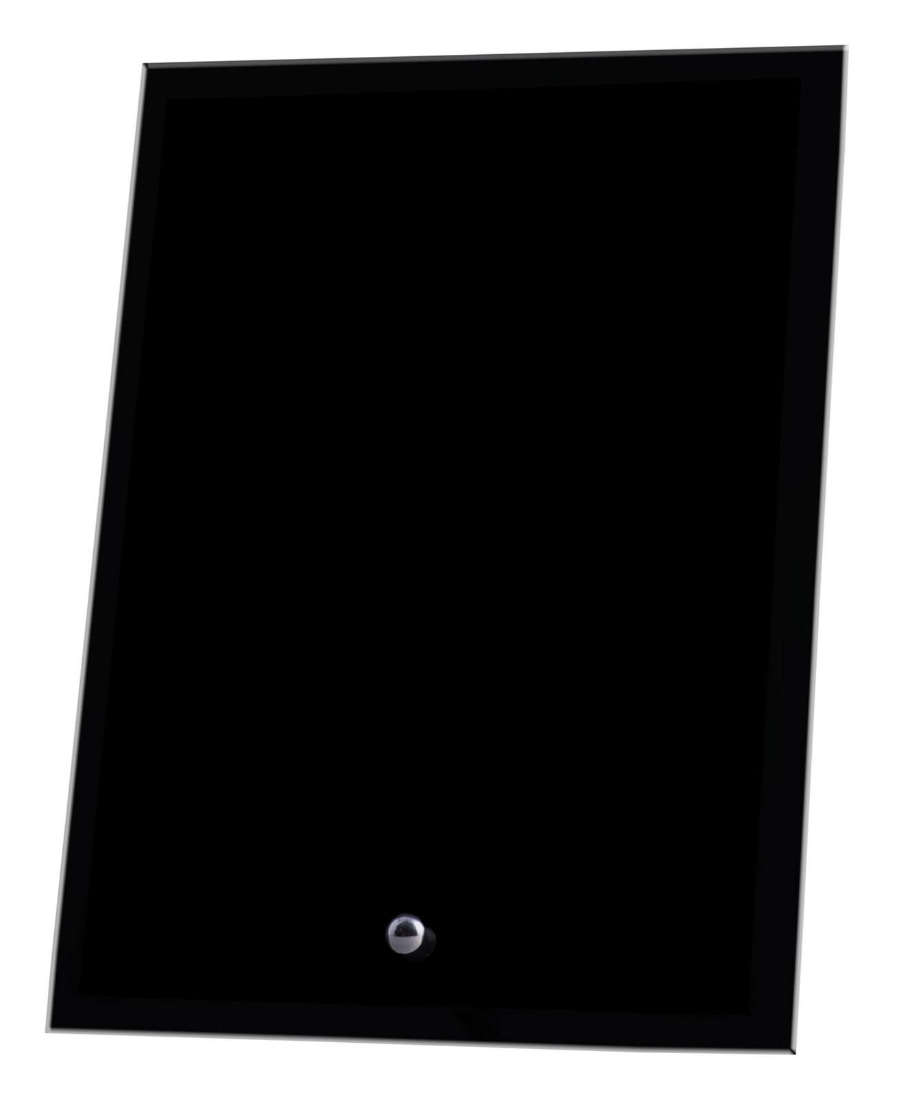 1268-3BK Laser Glass Rectangle Black