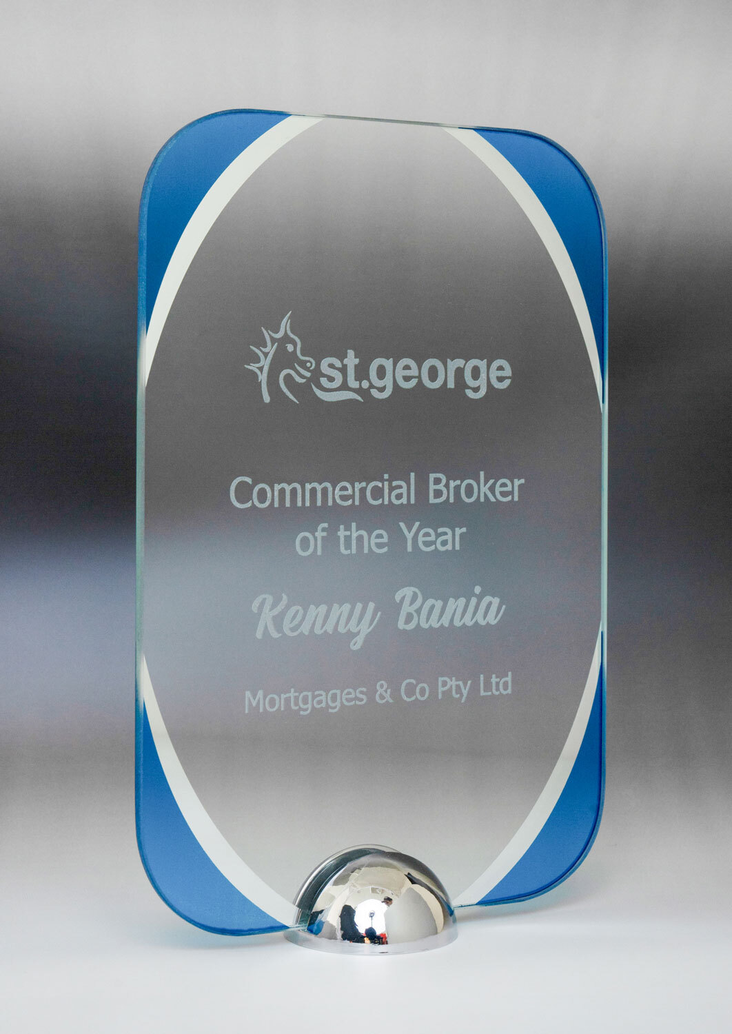 1292CBU Millenium Glass-Curved Rectangle