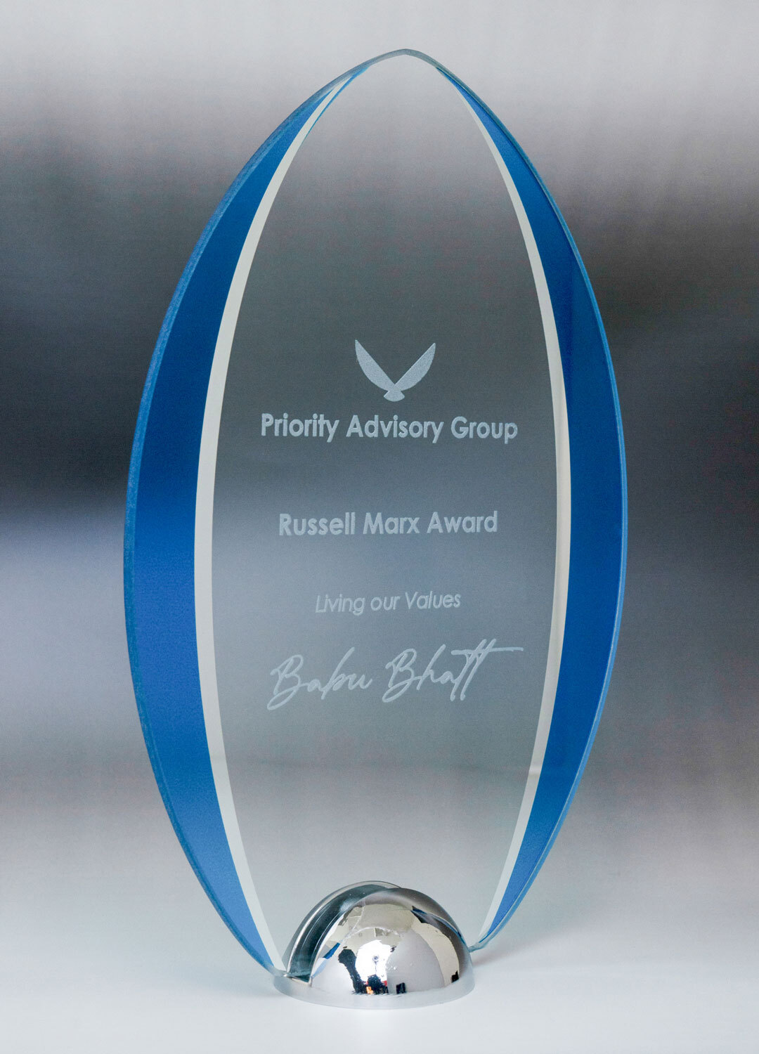 1293CBU Millenium Glass-Oval