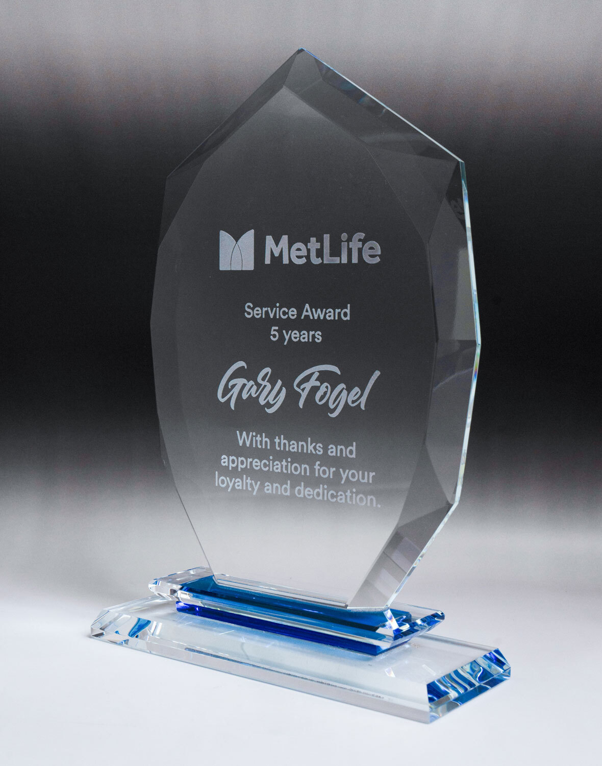 1341-3 Aquamarine Glass-Arch