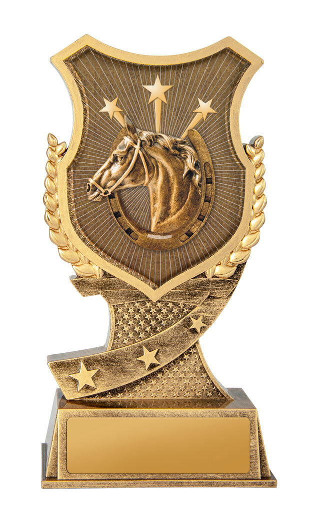 20B-SS29GL Shield Stand-Horses