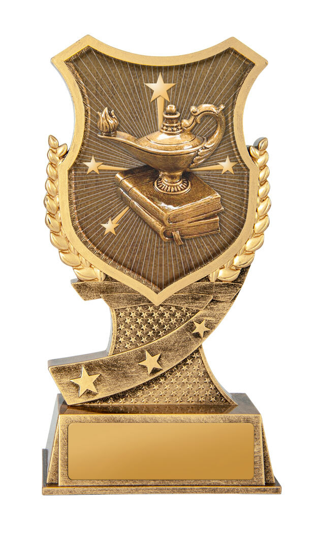 20B-SS39GL Shield Stand-Lamp of Knowledge