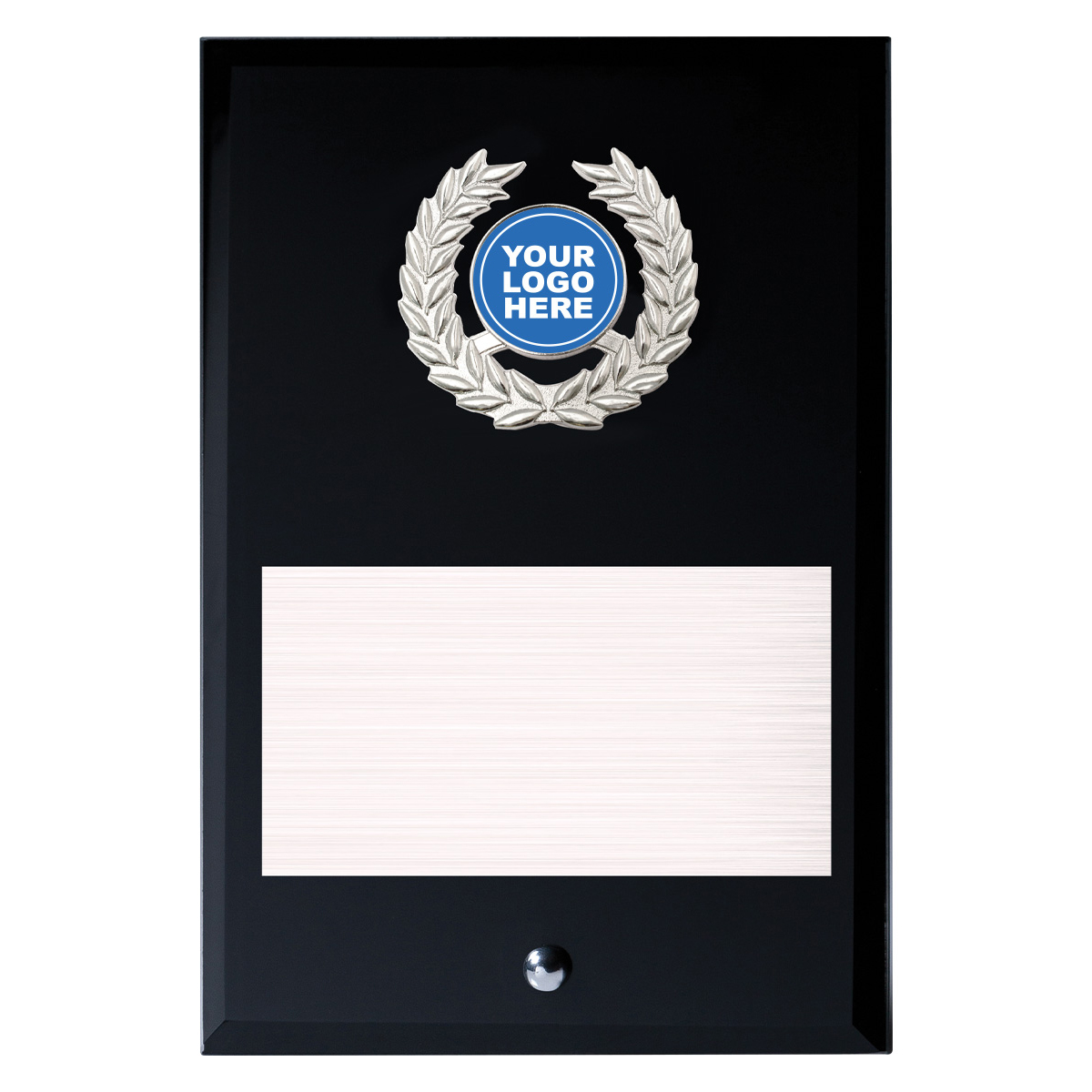 GA07 Black Glass Plaque