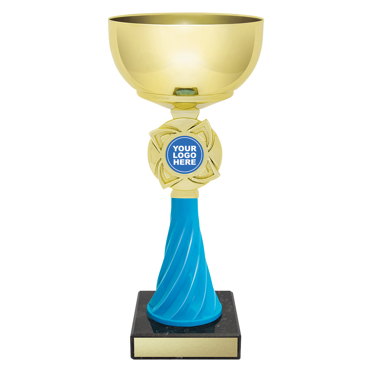 X577 Turquoise Spiral Cup