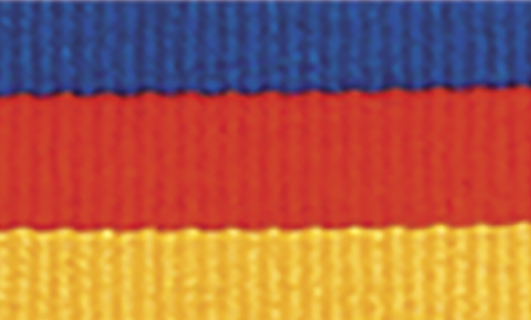 1065BU-R-G Blue / Red / Gold Ribbon