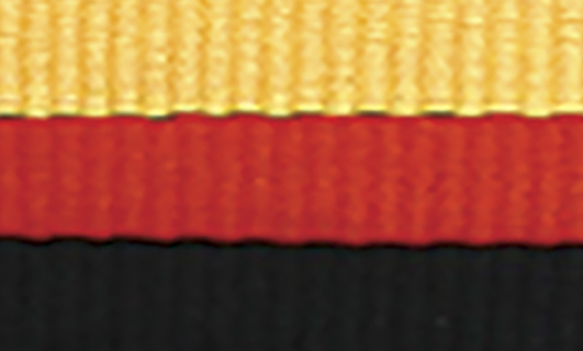 1065R-Y-BK Red / Yellow / Black Ribbon
