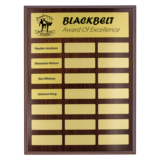 PEQ-09-02 Directory Gold Plaque