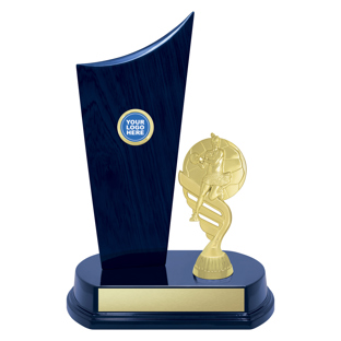 N554 Blue Netball Crest