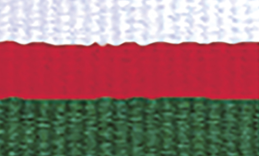 1065WH-R-GN White / Red / Green Ribbon