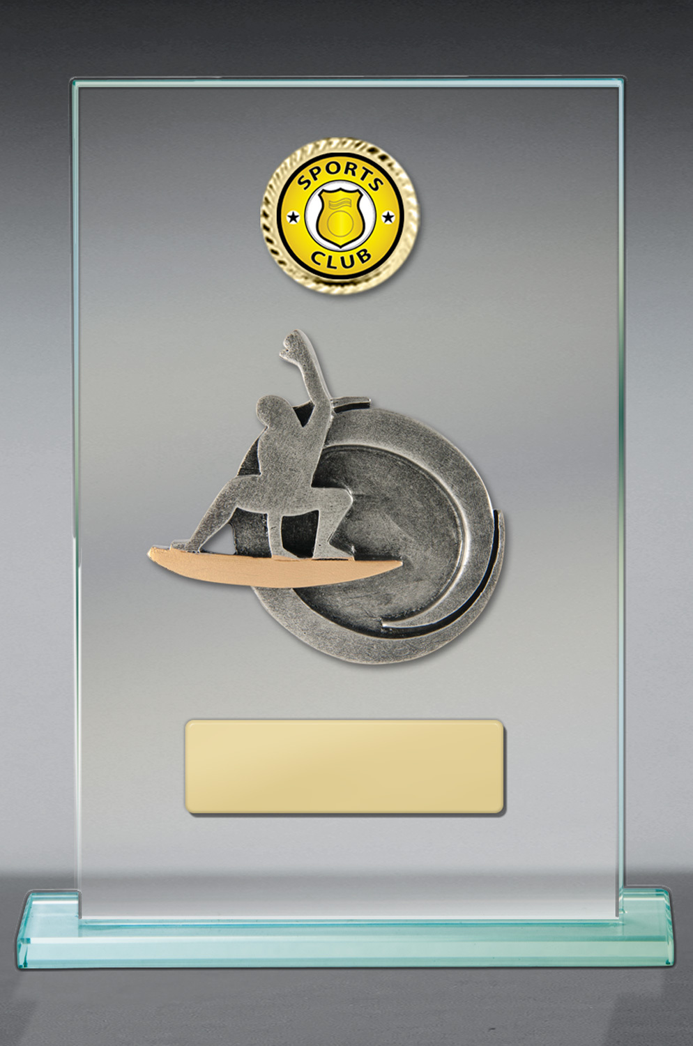 Surfing Theme on Glass