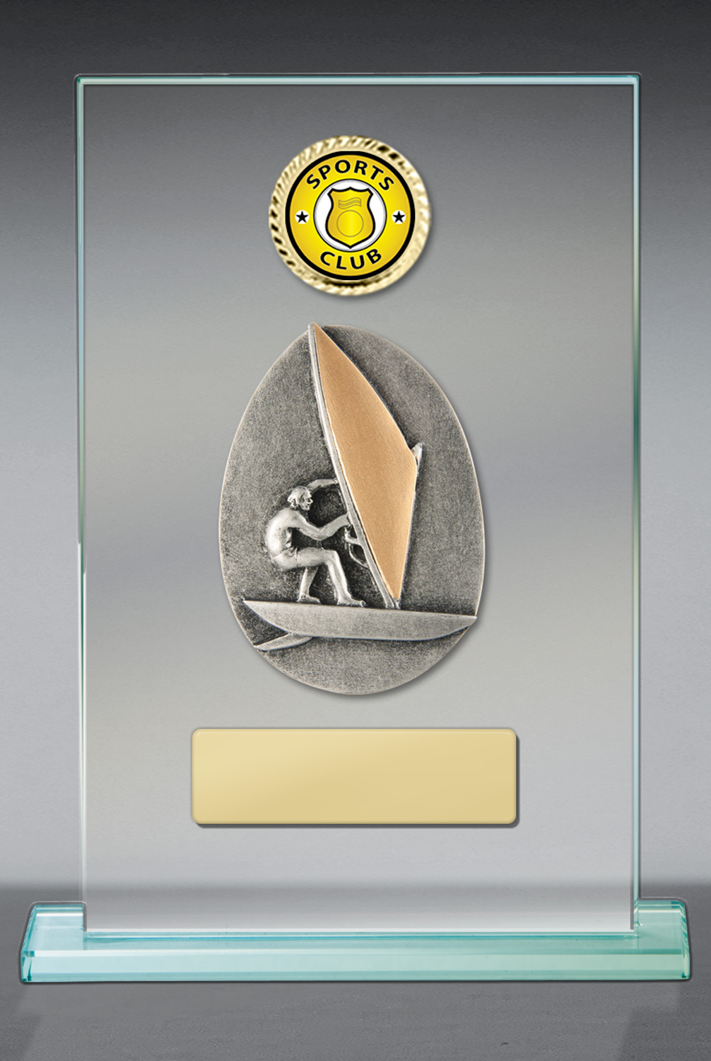 Windsurfing Theme on Glass