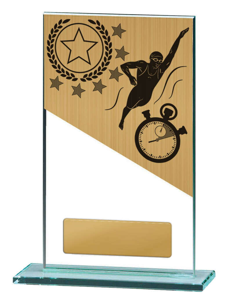 Swimming Theme on Glass