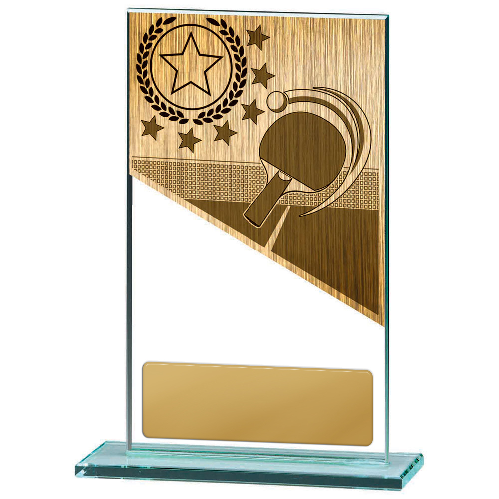 Table Tennis Theme on Glass