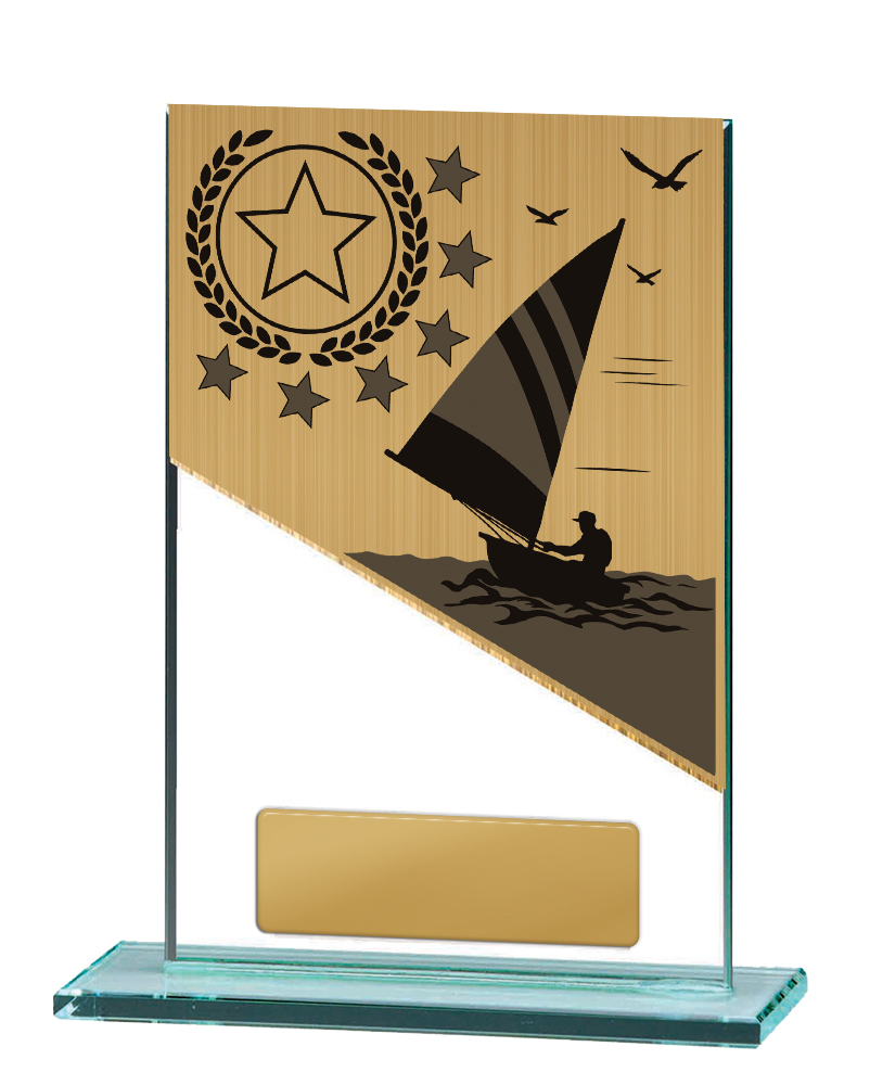 Sailing Theme on Glass