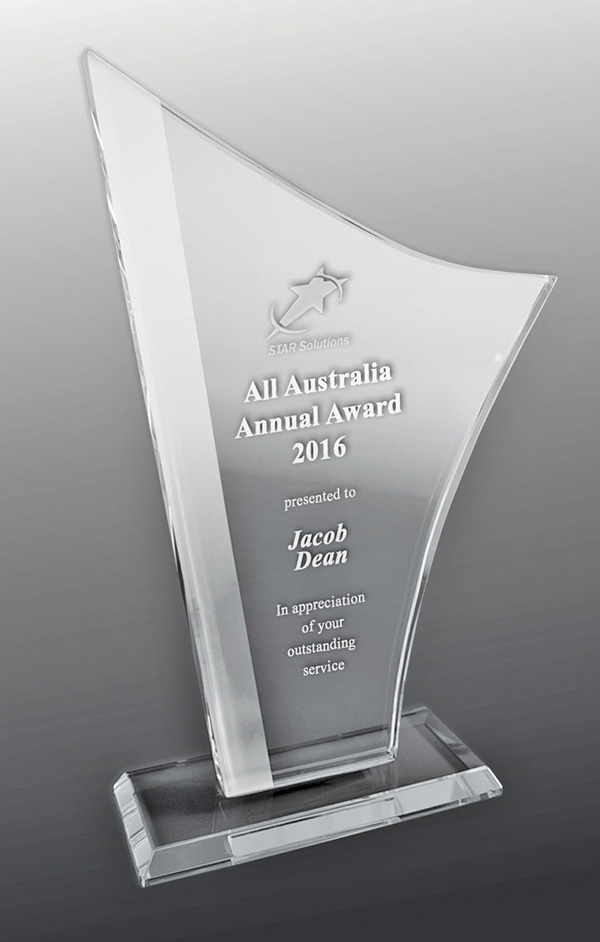 Designer Sandblasted Glass - Sail