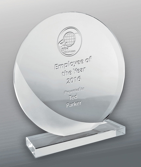 Designer Sandblasted Glass - Circle