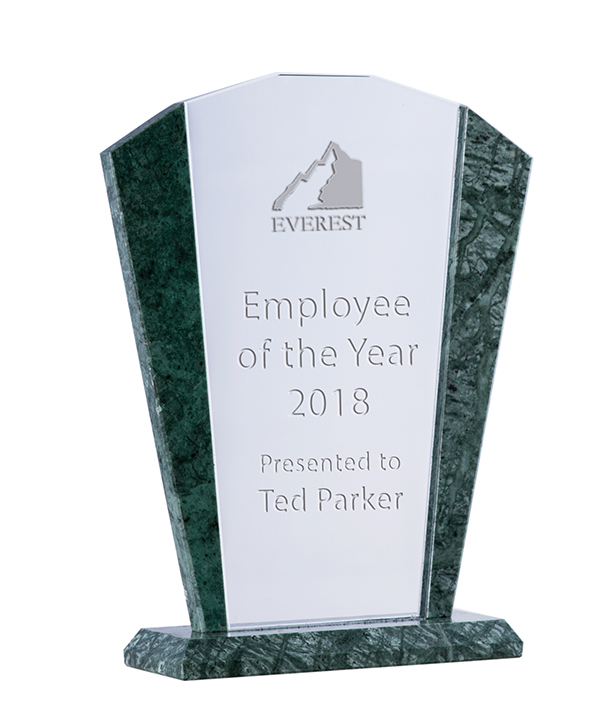 Green Marble Glass - Arch